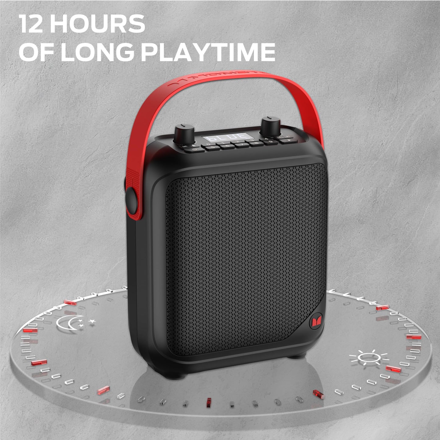 Monster Portable Bluetooth Speakers, Wireless Bluetooth Speaker with 40W Loud Stereo Sound, Outdoor Speakers with Handle, 12H Playtime, Supports TF Card, AUX for Outdoor