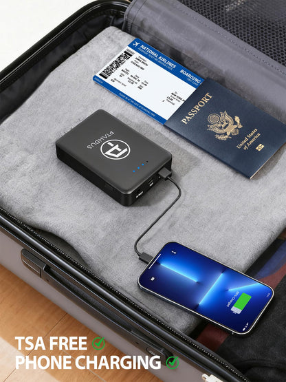 PTAHDUS Women's Heated Jackets 5 Heat Zones Battery Pack Included, with Hand Warmer Pocket(Black, Medium)