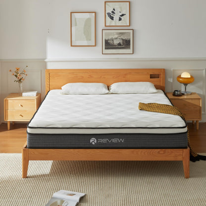 Review Queen Mattress, 12 Inch Queen Size Mattress in a Box,Memory Foam Hybrid Mattress,with Individual Pocket Spring for Motion Isolation & Silent Sleep, Pressure Relief,Plush Firmness.