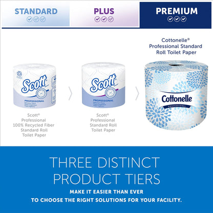 Cottonelle Professional Standard Roll Bulk Toilet Paper (17713), 2-Ply, White (60 Rolls of 451 Sheets, 27,060 Sheet Total)