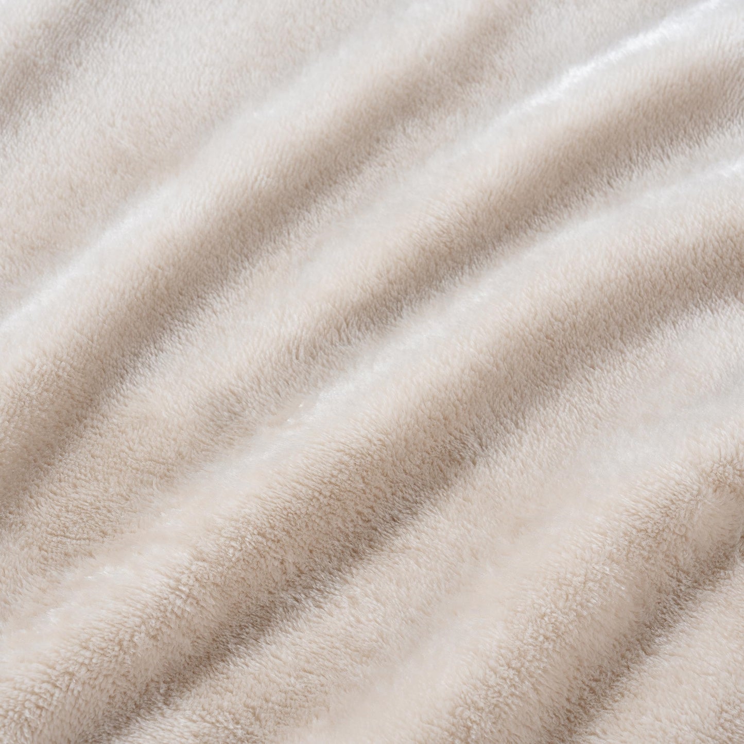 Berkshire Blanket Classic VelvetLoft® Solid Bed Blanket Queen Size, Lightweight Soft Fuzzy Plush Blanket for Bed and Couch, Grain, 90x90 Inches
