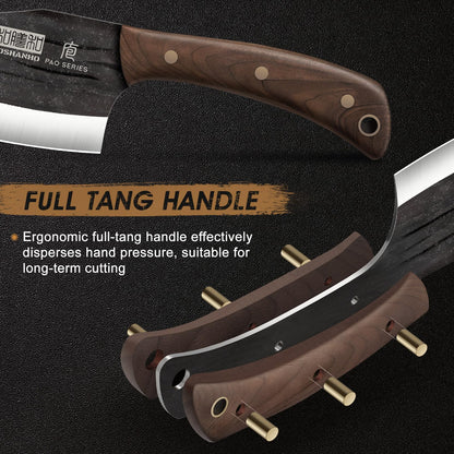 HOSHANHO 6 Inch Viking Knife, High Carbon Steel Japanese Kitchen Chef Knife, Hand Forged Butcher Knife for Meat Cutting, Multipurpose Cooking Knives for Home & Camping & BBQ