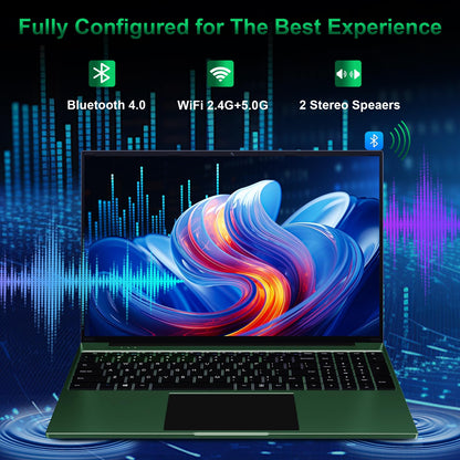 BTDD 16 inch Laptop, 12GB RAM 256GB Storage Laptop Computer, 5305U Processor, 1920x1200 IPS FHD Display, WiFi, Bluetooth, Webcam, Type-C, 38Wh Battery