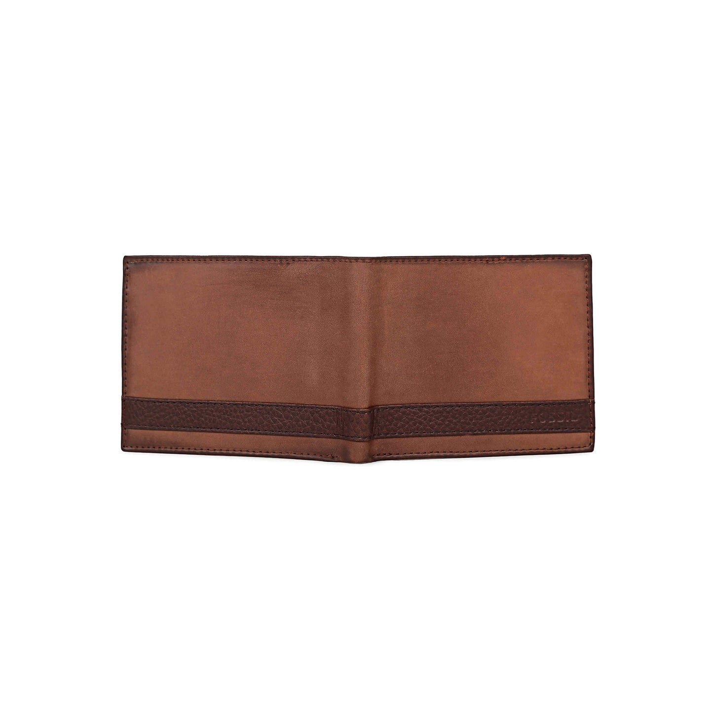 Fossil Men's Quinn Leather Bifold with Flip ID Wallet, Brown, (Model: ML3644200)