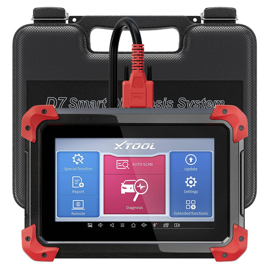 XTOOL D7 Bidirectional OBD2 Scanner: 2024 Newest Automotive Scanner Diagnostic Tool with ECU Coding, Active Tests, All System Scan, 36+ Resets, Crank Sensor Relearn, Android 10, 3-Year Updates