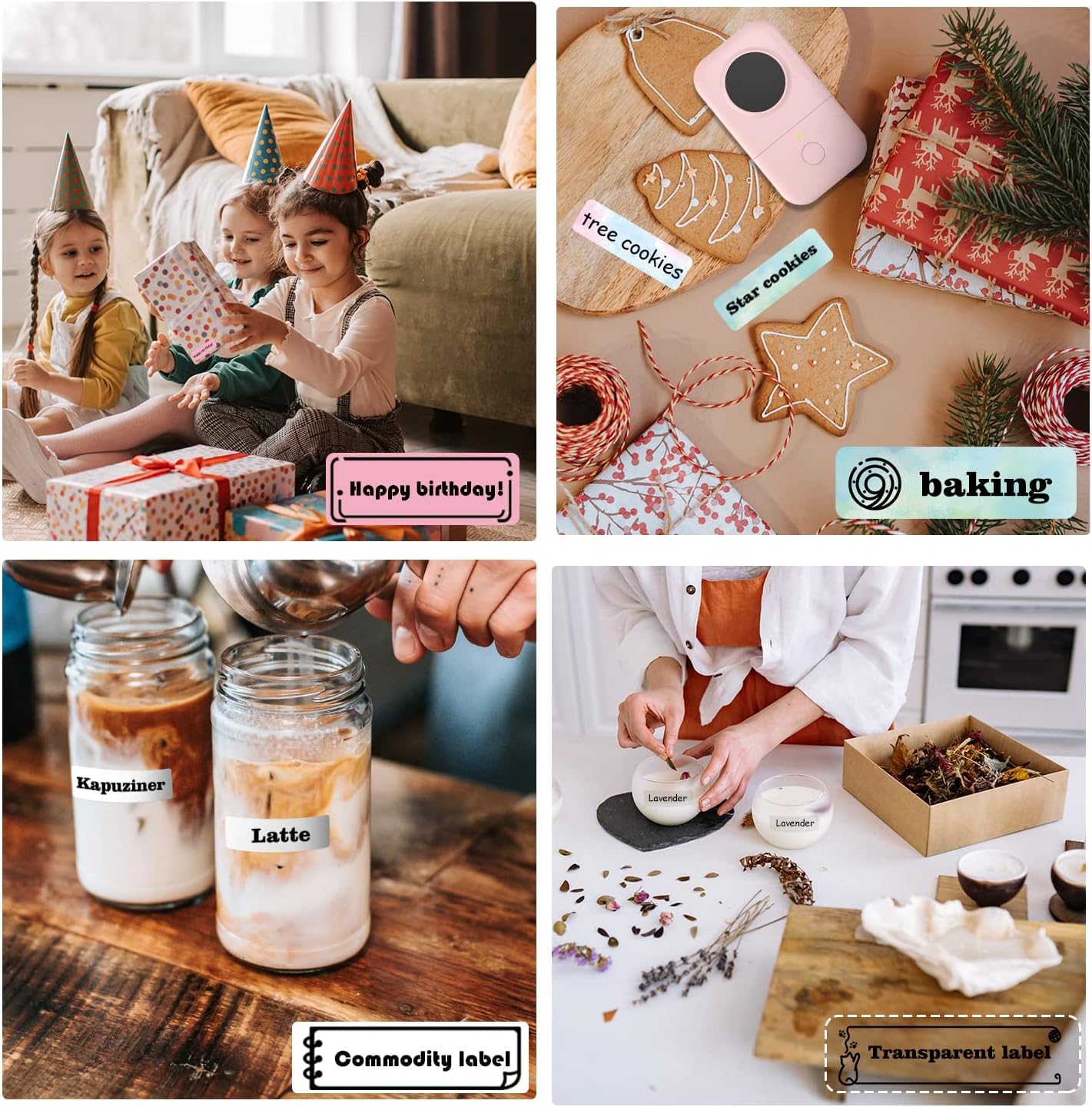 Phomemo Label Maker Machine, D30 Portable Handheld Bluetooth Mini Label Printer, Multiple Templates Smartphone Thermal Small Label Makers for Kid School Items, Classroom Teacher Supplies, Easy to Use