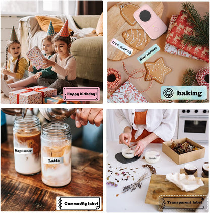 Phomemo Label Maker Machine, D30 Portable Handheld Bluetooth Mini Label Printer, Multiple Templates Smartphone Thermal Small Label Makers for Kid School Items, Classroom Teacher Supplies, Easy to Use