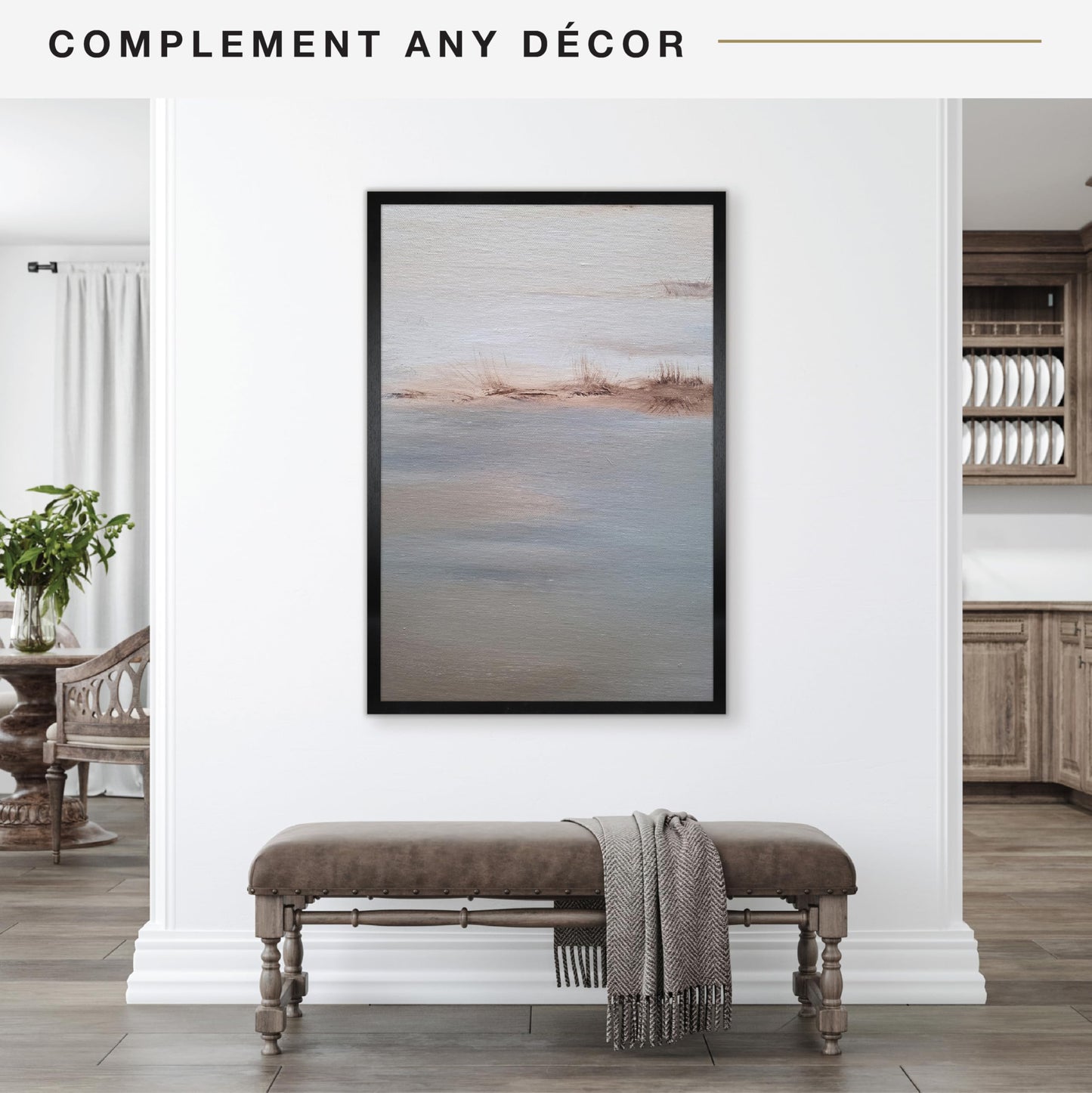 MCS Studio Gallery 27x40 Poster Frame Black Woodgrain, Vertical & Horizontal Wall Hanging Large Picture Frame for Photos, Posters & Art Prints (1-Pack)