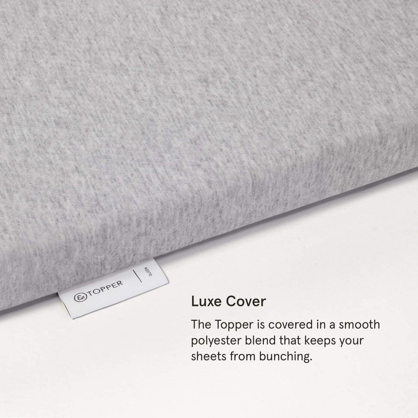 Tuft & Needle Mattress Topper, Queen Size, 2 inches of our Breathable, Supportive Adaptive Foam, Luxe Gray Cover, CertiPUR-US and Greenguard Gold Certified