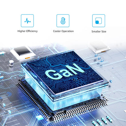 Amazon Basics 68W Two-Port GaN Wall Charger with 1 USB-C (60W) & 1 USB-A Ports (18W) with PD for Laptops, Tablets & Phones (iPhone 16/15/14/13/12/11/X, iPad, MacPro, Samsung, and more), Non-PPS, Black