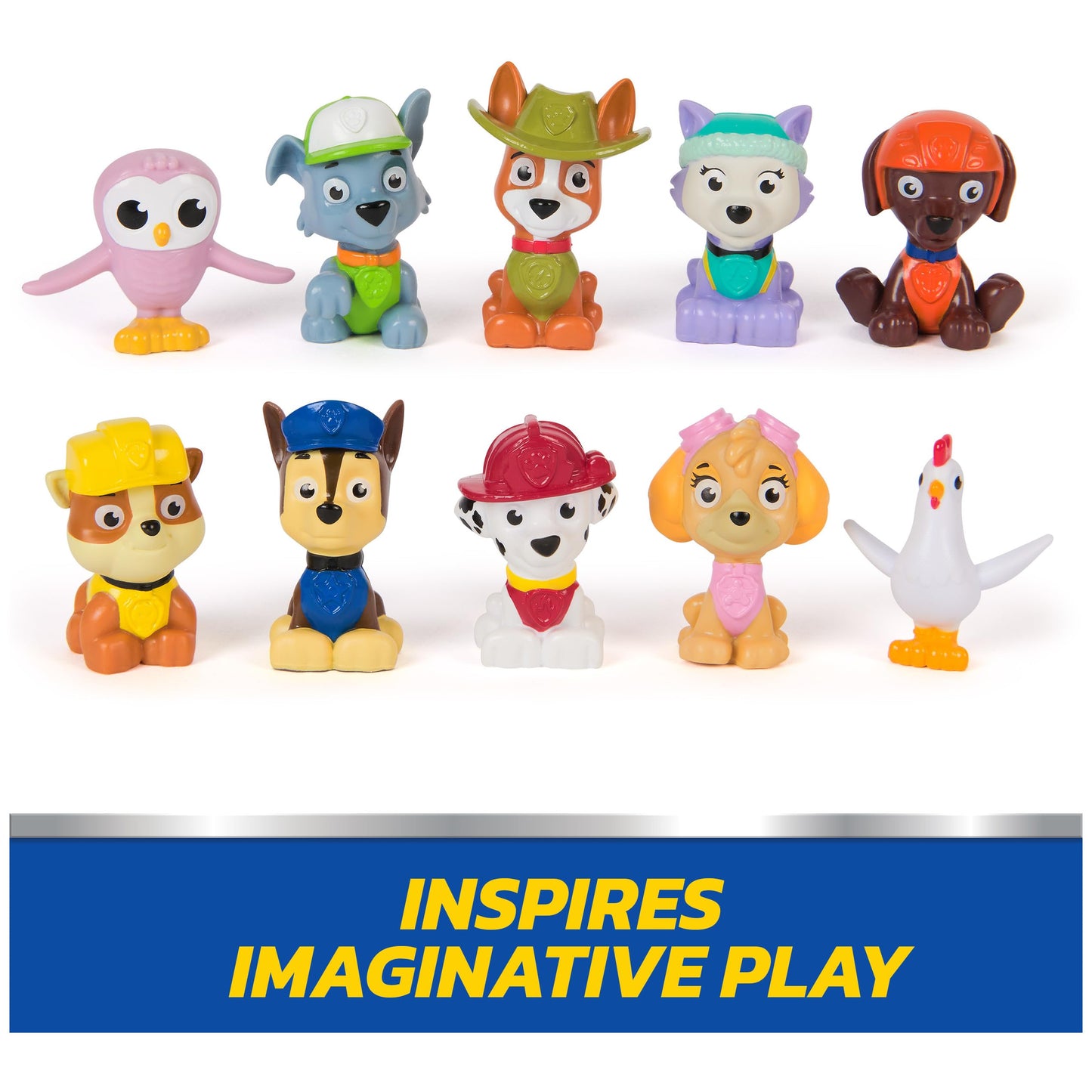 Paw Patrol Rewards Box Gift Pack, 8 Mini Figures, 2 Animal Figures, 4 Sticker Sheets & 1 Pup Squad Racer, Kids Toys for Boys & Girls Ages 3 and Up