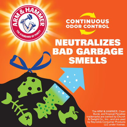 Hefty Ultra Strong Tall Kitchen Trash Bags, Blackout, Clean Burst, 13 Gallon, 110 Count