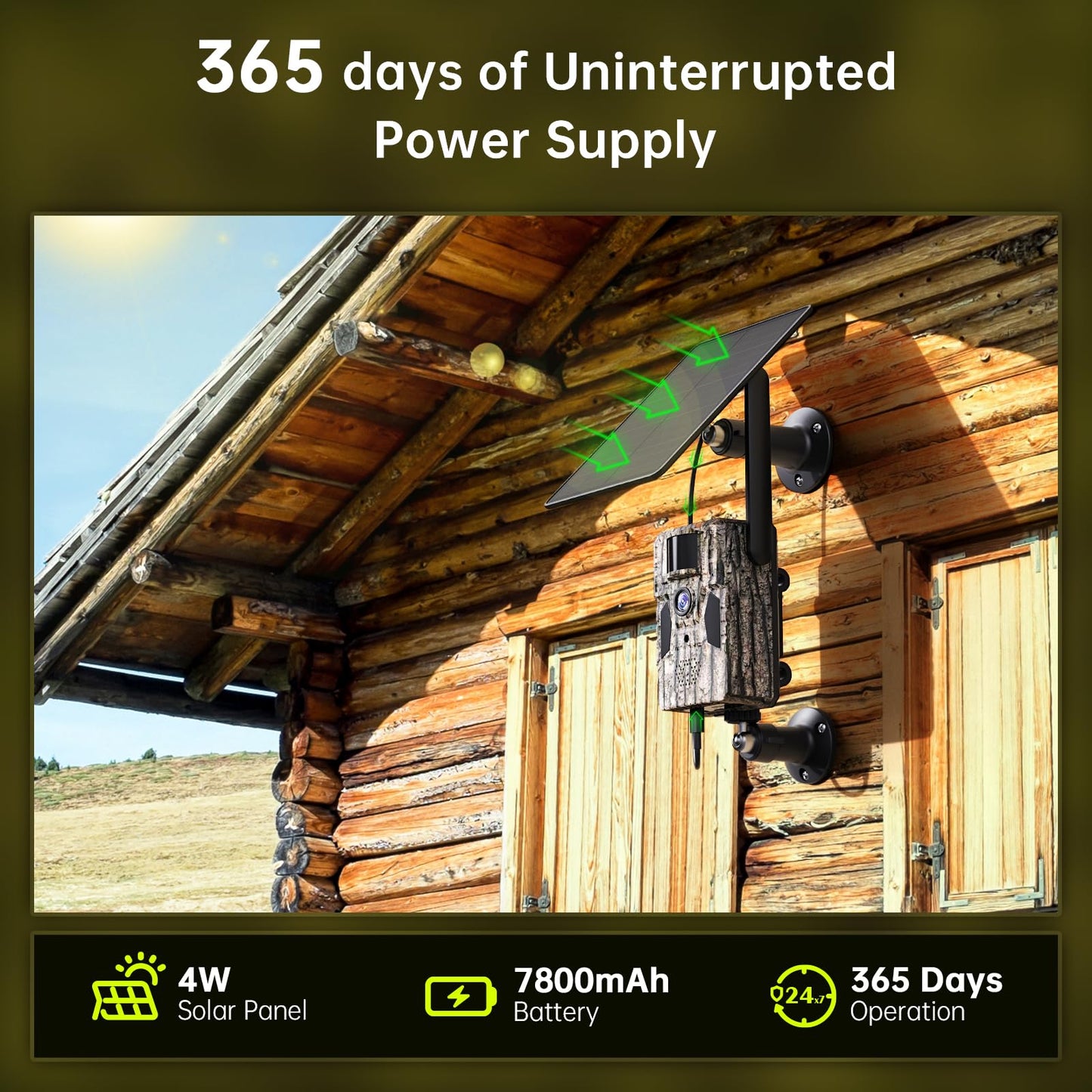 SEHMUA 3rd Cellular Trail Cameras with 48MP Photo 2K Live Streaming, 4G LTE Unlimited Data Plan Built-in SIM Card, 4W Solar Powered Game/Deer Cam No Glow Flash with Motion Activated