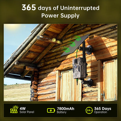 SEHMUA 3rd Cellular Trail Cameras with 48MP Photo 2K Live Streaming, 4G LTE Unlimited Data Plan Built-in SIM Card, 4W Solar Powered Game/Deer Cam No Glow Flash with Motion Activated