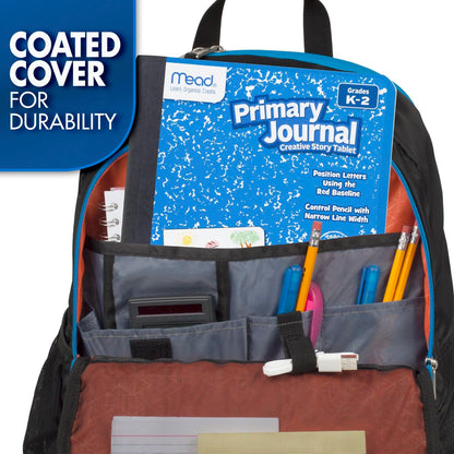 Mead Primary Journal, Half Page Ruled, Grades K-2, 7 1/2" x 9 3/4", 100 Sheets, 1 Count, Color Will Vary (10297)
