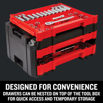 Craftsman 262-Piece Mechanic Tool Set with 3-Drawer VERSASTACK Box, SAE and Metric Socket Set, Car and Motorcycle Tool Kit with Combination Wrenches and Spark Plug Sockets (CMMT45309)
