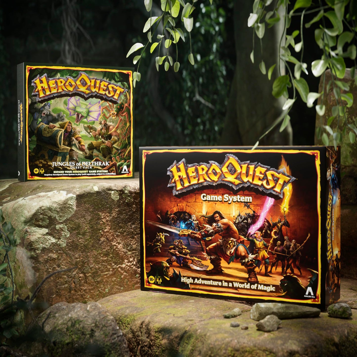 Avalon Hill HeroQuest Jungles of Delthrak Quest Pack | Roleplaying Games | Ages 14+ | 2 to 5 Players | Requires HeroQuest Game System to Play