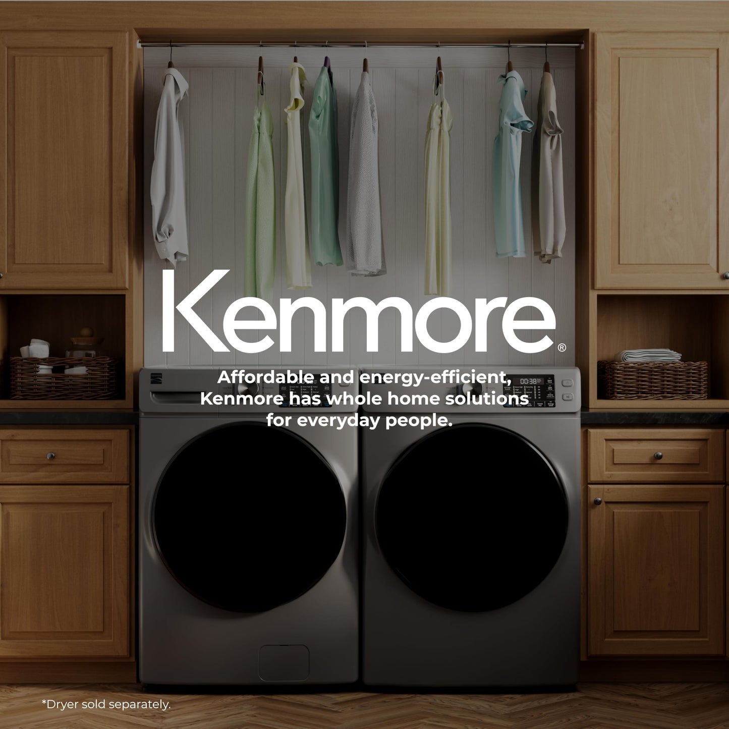 Kenmore 4.5 cu. ft. Front Load Washer with Stain Removing Steam Treatment - Reduce Laundry Time with Accela Wash - LED - ENERGY STAR Certified - Metallic Silver