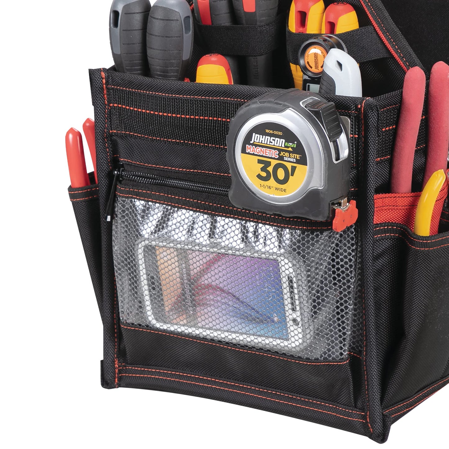 Hultafors Work Gear HT5582 Electrical/Maintenance Tool Carrier, 23 Pockets, Heavy Duty Ballistic Polyester Tool Bag