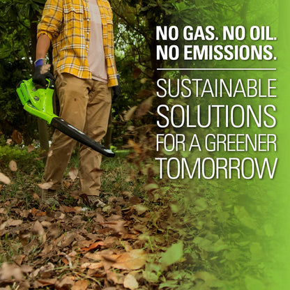 Greenworks 40V (150 MPH / 130 CFM / 75+ Compatible Tools) Cordless Leaf Blower, Tool Only