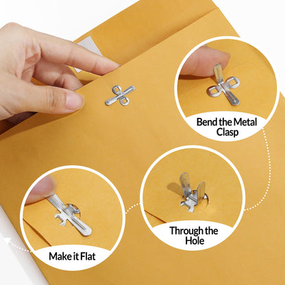 SUNEE Envelops, 10"x13" Brown Kraft Envelopes with Clasp Closure, 28-lb Paper Mailing Envelopes, 20 Count, Great for Filing, Storing or Mailing Documents