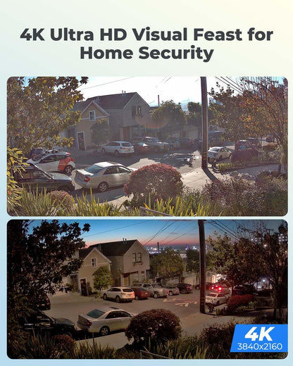 REOLINK 4K/8MP Security PoE IP Camera, Human/Vehicle/Pet Detection, Time-Lapse, 100ft IR Night Vision, Work with Smart Home, Up to 256GB microSD Card, Surveillance Outdoor Indoor, RLC-810A