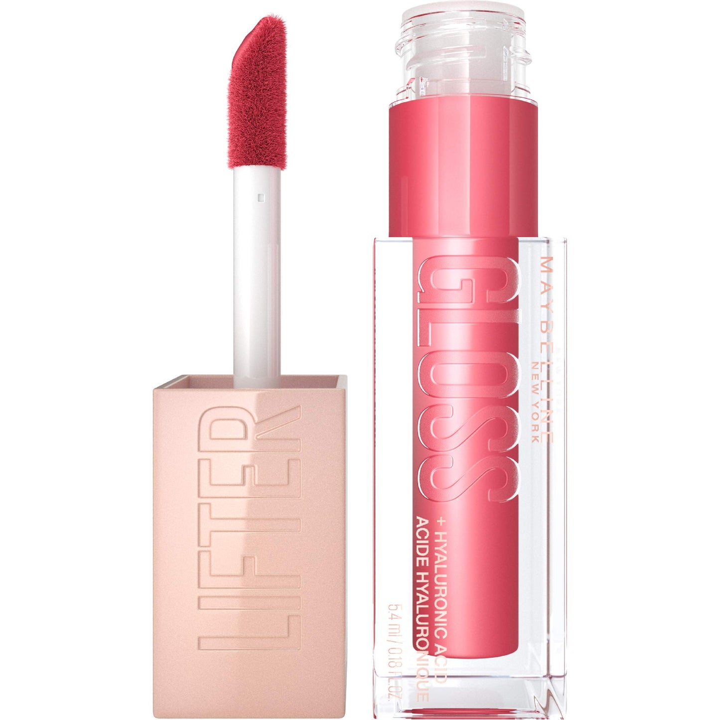 Maybelline New York Maybelline Lifter Gloss Lip Gloss Makeup With Hyaluronic Acid, Heat, 0.18 Fl. Ounce, 014 Heat, 0.18 fluid_ounces (Pack of 2)