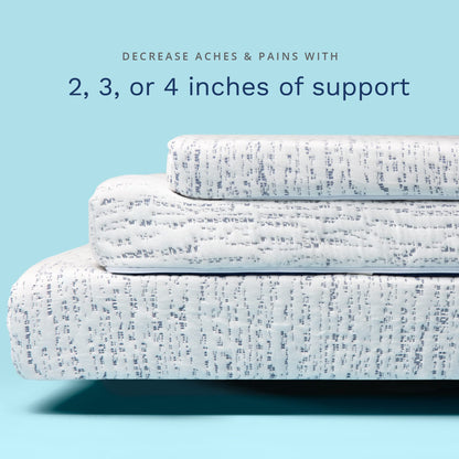 ViscoSoft 3 Inch Memory Foam Mattress Topper King - Select High Density - (Gel-Infused and Ventilated) Mattress Pad with Soft Removable Bamboo-Rayon Cover