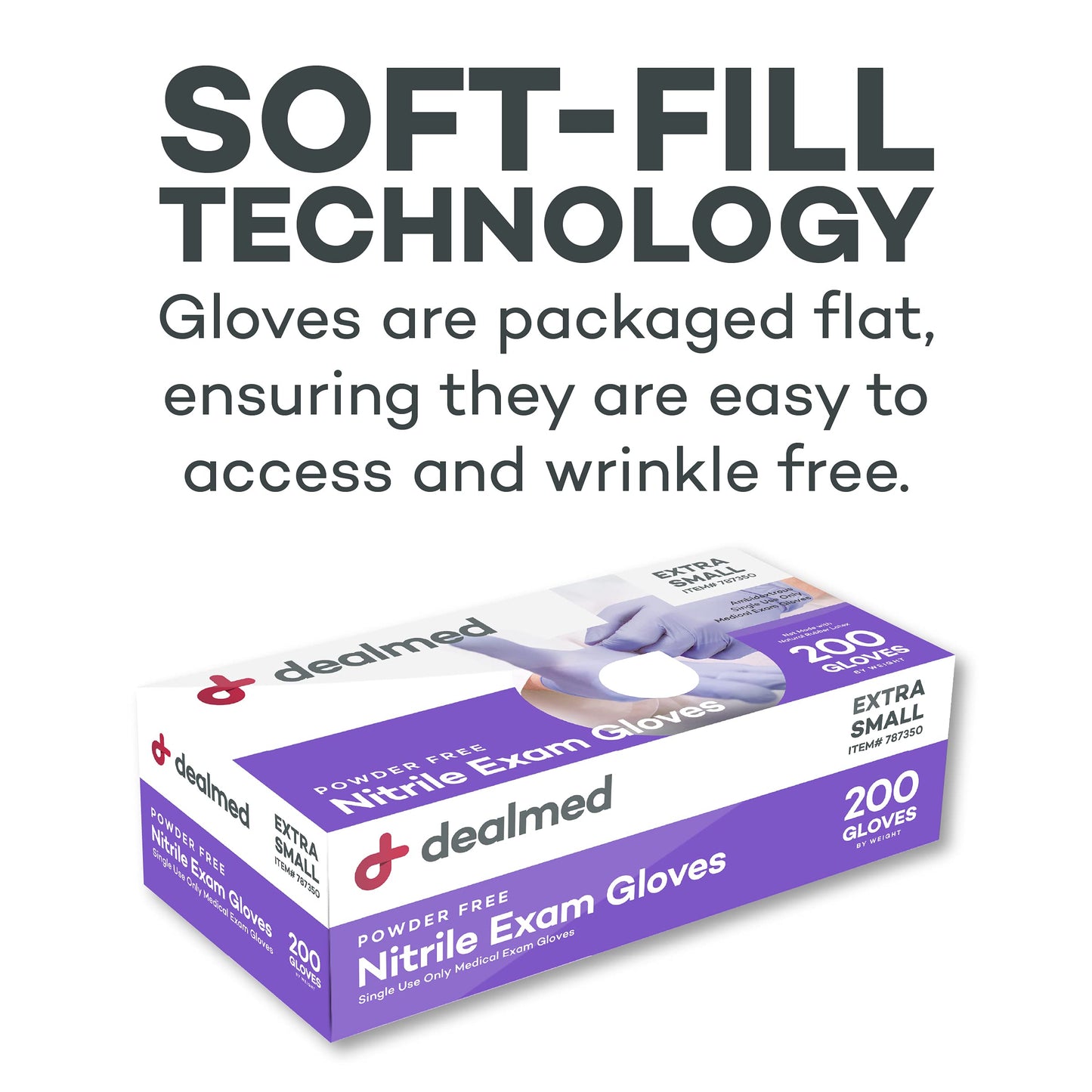 Dealmed Medical Exam Gloves – 1800 Count XL Nitrile Gloves, Disposable Non-Irritating Latex Free, Multi-Purpose Use for a First Aid Kit and Medical Facilities