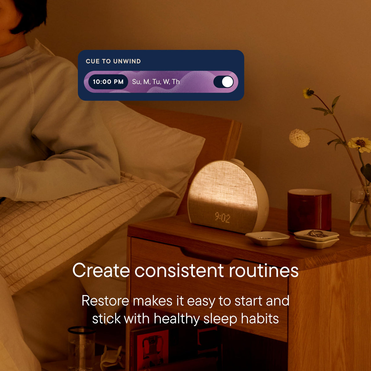 Hatch Restore 3 | Science-Backed Sleep Audio, Circadian Lighting (Greige)