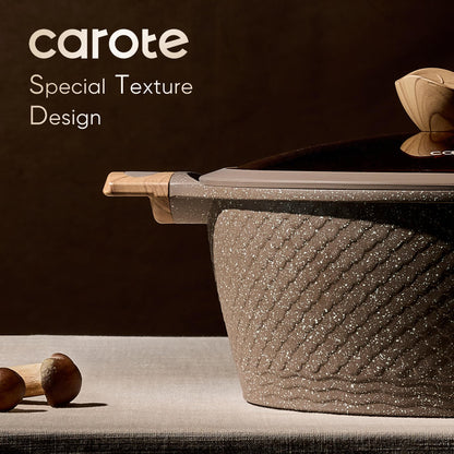 CAROTE 26PCS Pots and Pans Set Non Stick, Cookware Set Pots and Pans Induction Cook Ware, Nonstick Kitchen Cooking, PFOA Free