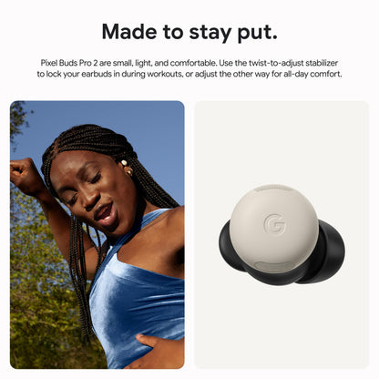 Google Pixel Buds Pro 2 - Wireless Earbuds with Active Noise Cancellation – Bluetooth Headphones - Hazel