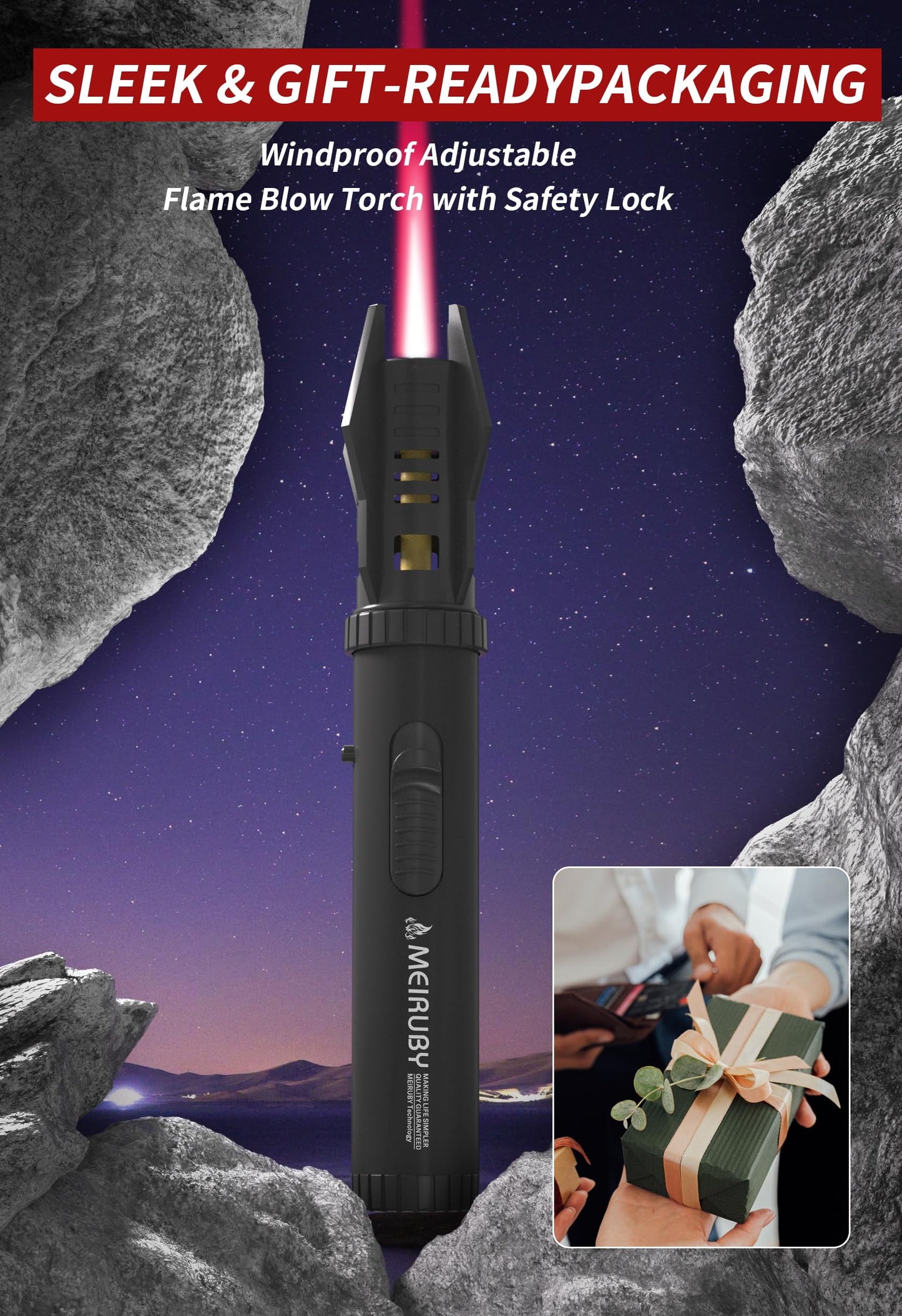 Stocking Stuffers Gifts for Men Dad Adults, Lightsaber Torch Lighter Flame Butane Lighter Gifts for Dad Grandpa Step Papa, Christmas Birthday Gift Cool Gadgets for Men 2025