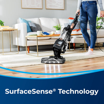 BISSELL SurfaceSense Allergen Lift-Off Pet Upright Vacuum, with Tangle-Free Multi-Surface Brush Roll, LED Headlights, & Lift-Off Technology