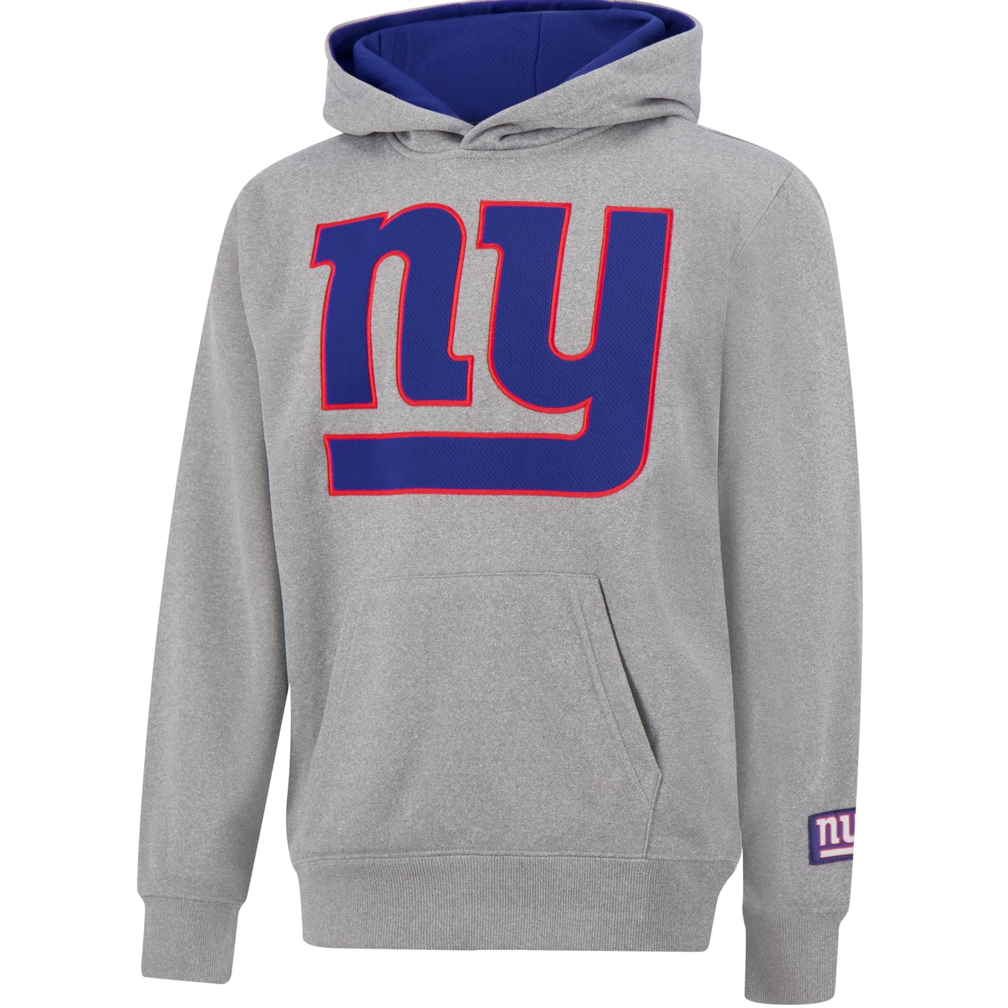 Ultra Game NFL Boys Extra Soft Fleece Pullover Hoodie Sweatshirt, New York Giants, Heather Gray, 8