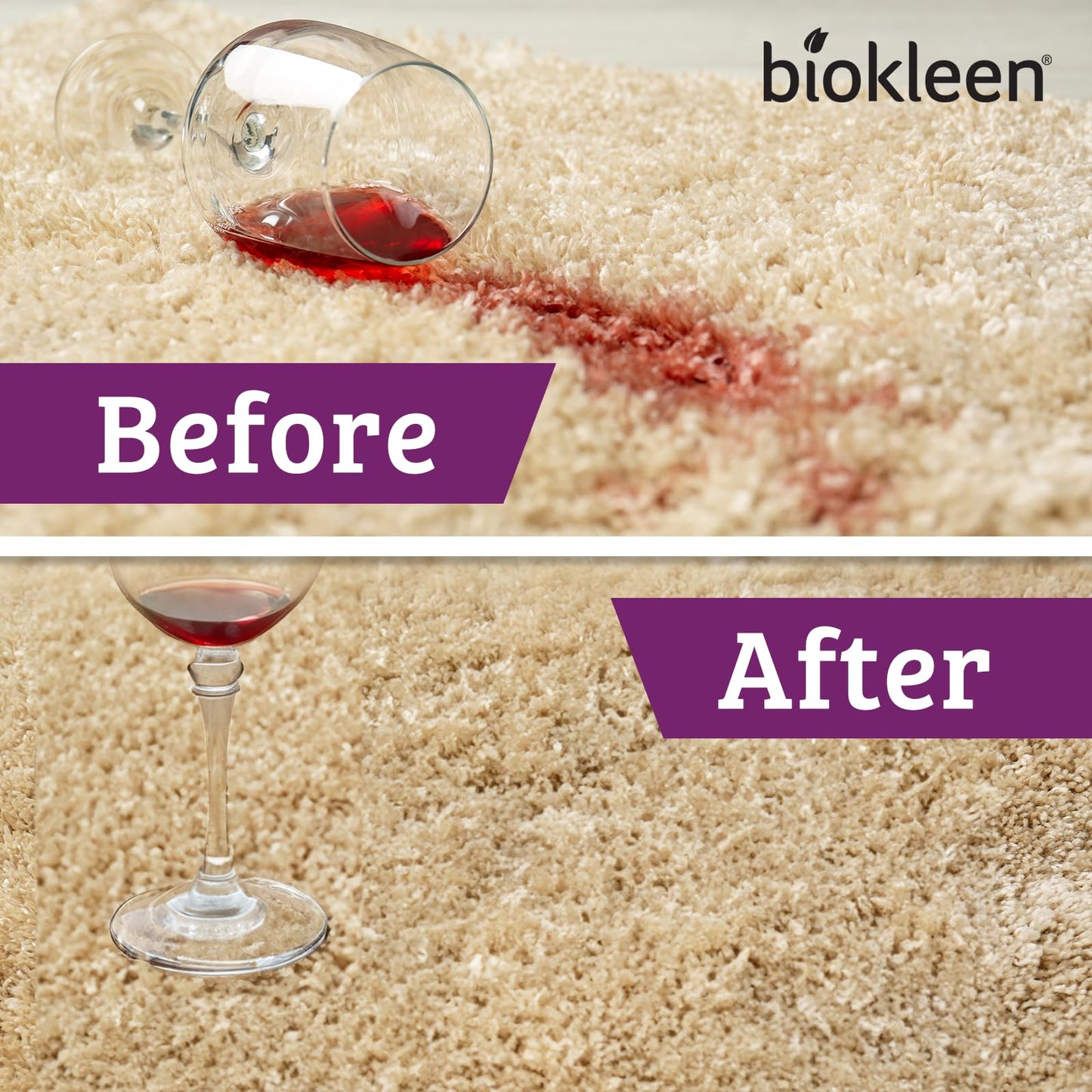 Biokleen Bac-Out Stain Remover for Clothes & Carpet - 128 Ounce - Enzyme, Destroys Stains & Odors Safely, for Pet Stains, Laundry, Diapers, Wine, Carpets - Eco-Friendly, Plant-Based