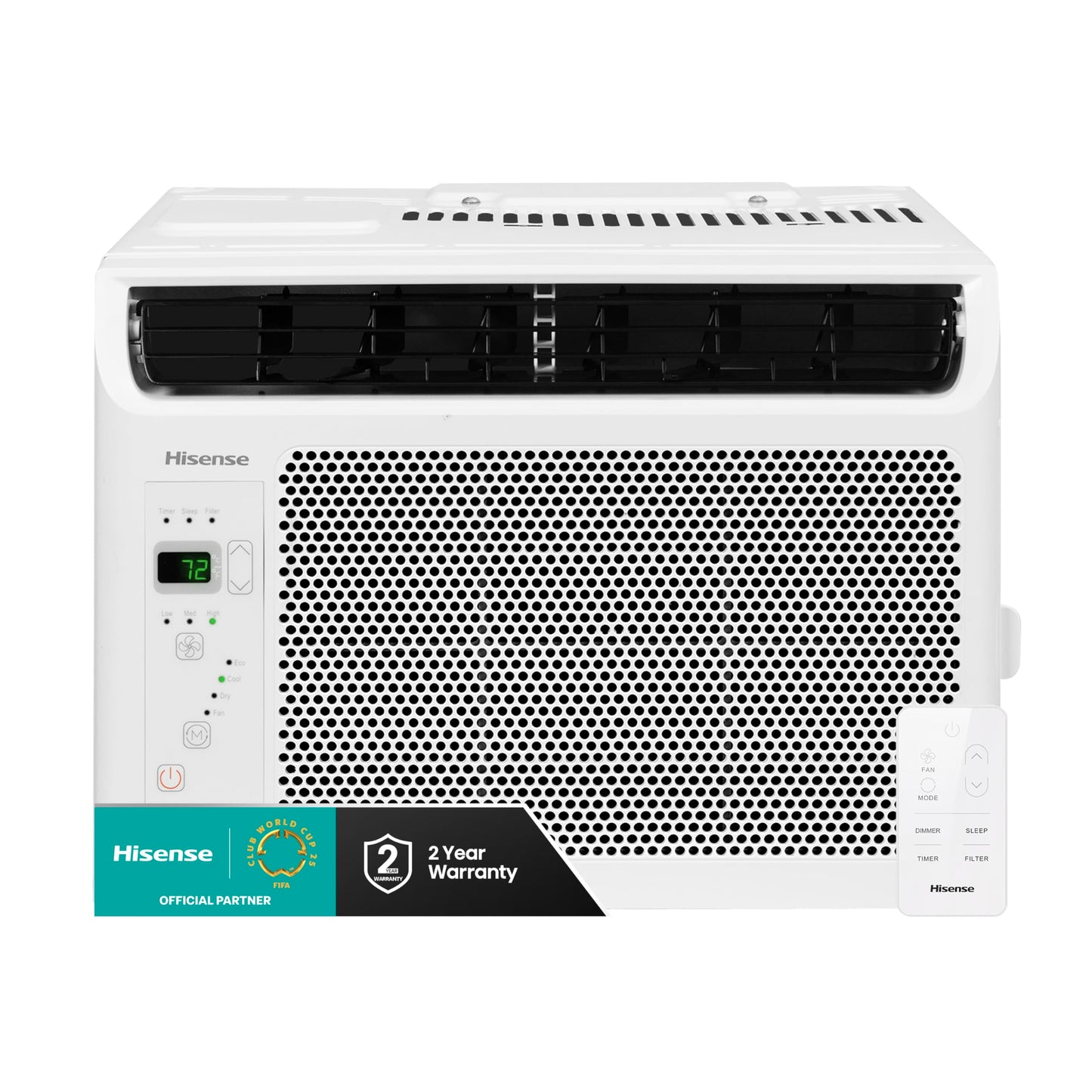 Hisense WC06R25A Window Air Conditioner, 6,000 BTU, White