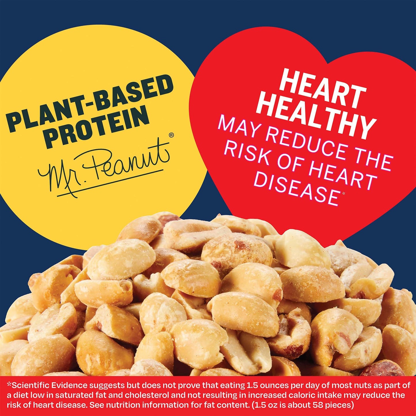 Planters Lightly Salted Dry Roasted Peanuts (6 ct Pack, 2.2 lb Containers)