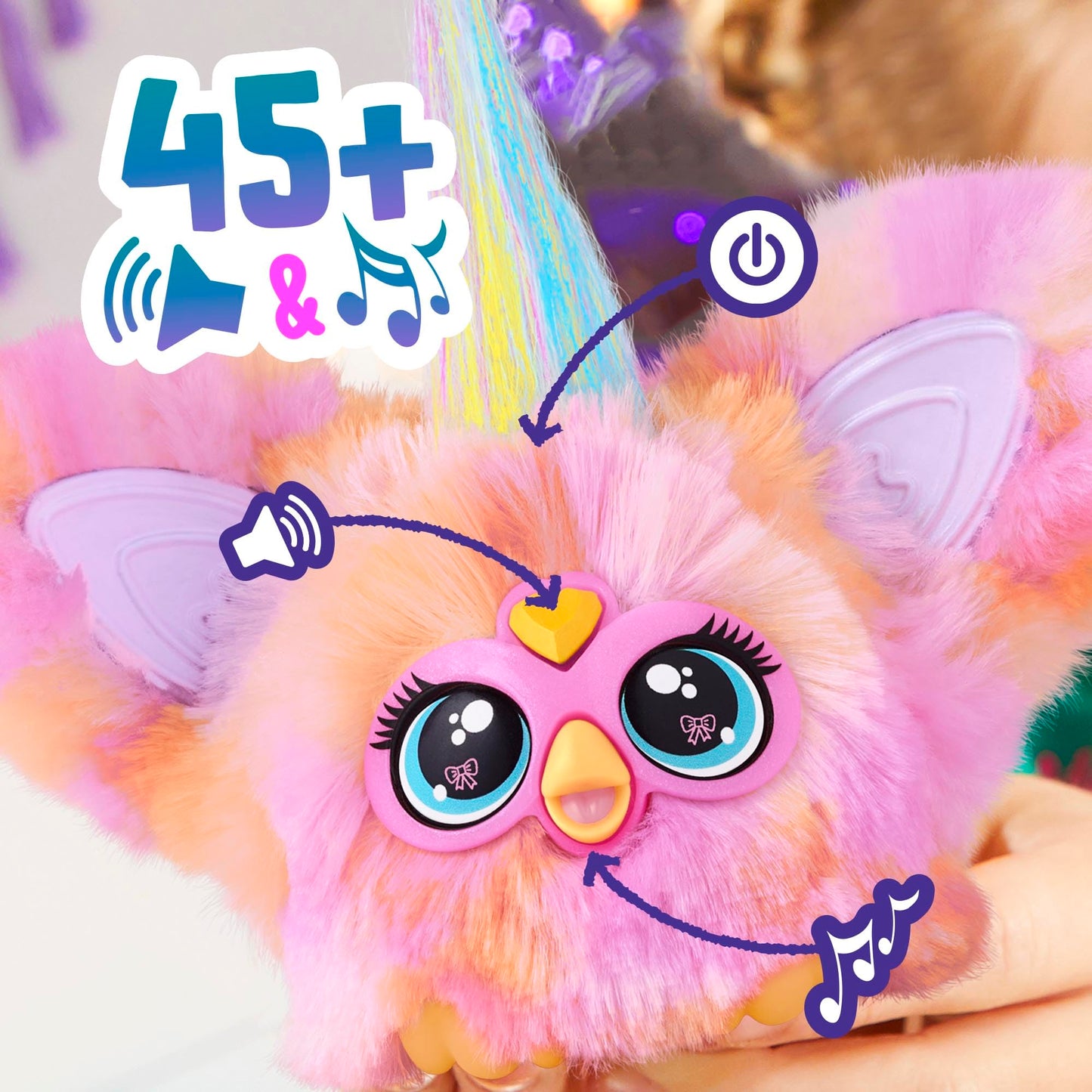 Furby Furblets Fierce & Fabulous 2 Pack, Greenie-Meanie & May-May with 45 Sounds Each, Electronic Plush Toys for Girls & Boys 6 Years & Up (Amazon Exclusive)