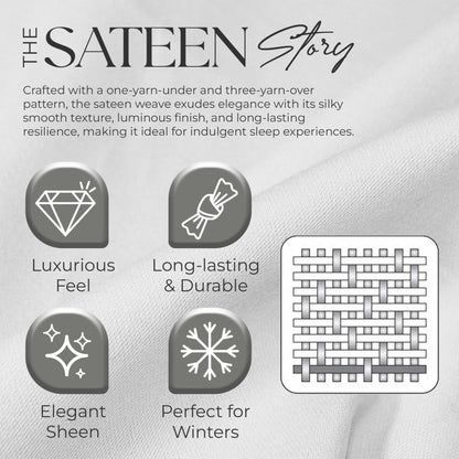 SUPREME ELEGANCE 600 Thread Count Queen Bed Sheets Sky Blue, Cotton Rich Sateen Weave Easy Care Bed Sheet, Ultra Soft & Silky Durable Deep Pocket Sheets (1 Flat Sheet, 1 Fitted Sheet & 2 Pillowcases)
