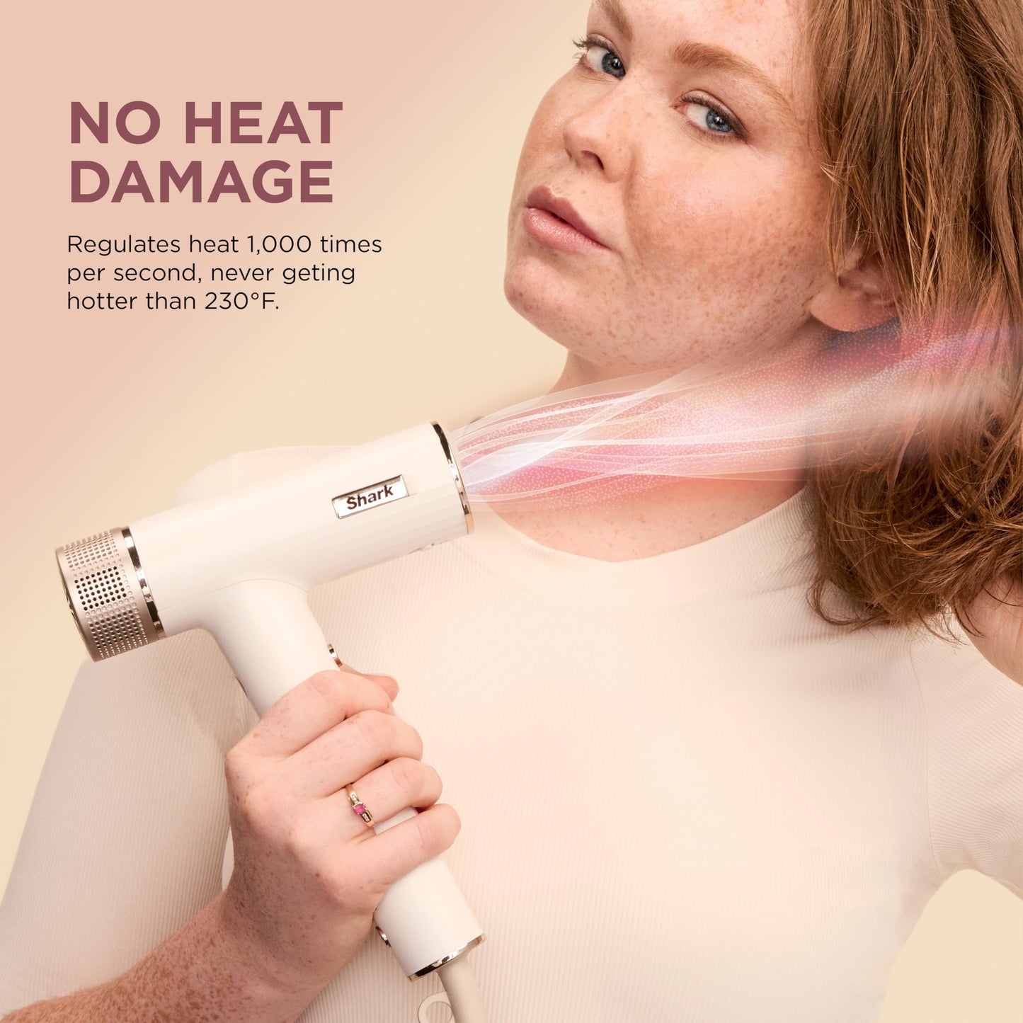 Shark Hair Dryer | SpeedStyle | No Heat Damage Hair Styling Tool | 3 Styling Tools Included | Portable & Powerful Blow Dryer | Best for Straight & Wavy Hair | Silk | HD331