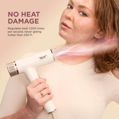 Shark Hair Dryer | SpeedStyle | No Heat Damage Hair Styling Tool | 3 Styling Tools Included | Portable & Powerful Blow Dryer | Best for Straight & Wavy Hair | Silk | HD331