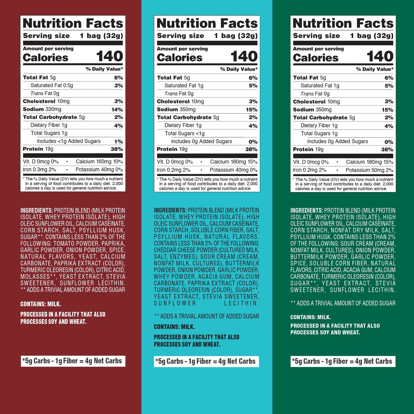 Quest Nutrition Protein Chips Variety Pack Bundle, High Protein, Low Carb, 24 Count