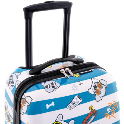Travelers Club 5 Piece Kids' Luggage Set, Cool Dog