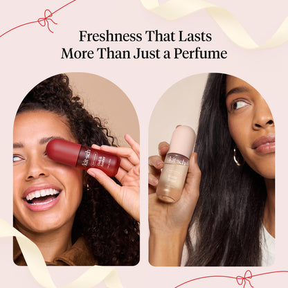 Kitsch Hair Perfume for Women- Warm Sugar and Oak & Amber | Clean, Deodorizing & Patented Odor-Eliminating Technology Hair Spray & Body Mist- Freshen Hair, Pillows | Ideal Gifts for Women - 50mL, 2pcs