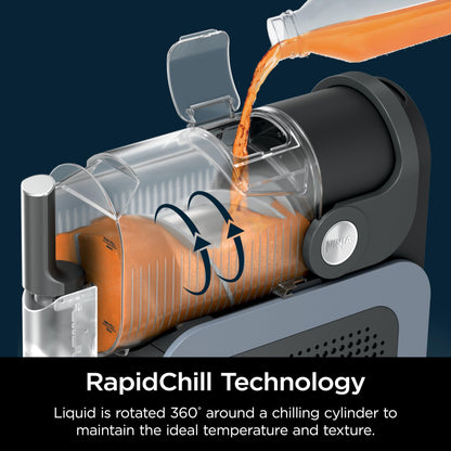 Ninja SLUSHi Professional Frozen Drink Maker with RapidChill Technology, 88 oz. Frozen Drink & Slushie Machine, 5 Preset Programs, Frozen Margaritas, Frappés, and More, Orange Mango, FS301OR
