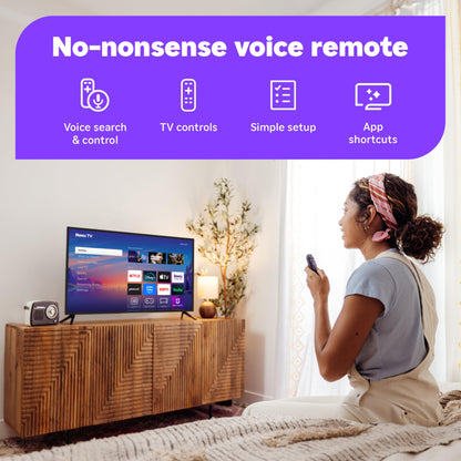 Roku Smart TV 2025 – 32-Inch Select Series, 1080p Full HD TV TV with Voice Remote – Flat Screen LED Television with Wi-Fi for Streaming Live Local News, Sports, Family Entertainment