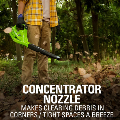 Greenworks 40V (150 MPH / 130 CFM / 75+ Compatible Tools) Cordless Leaf Blower, Tool Only
