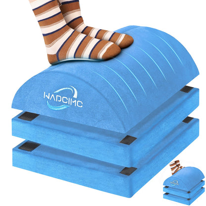 WADCIMC Foot Rest for Under Desk at Work, Warmer Feet Pocket Footrest,Foot Stool with Washable Cover,Comfortable Footrest with 3 Adjustable Heights, for Office Gaming Chair, for Leg Support, XL(18IN)