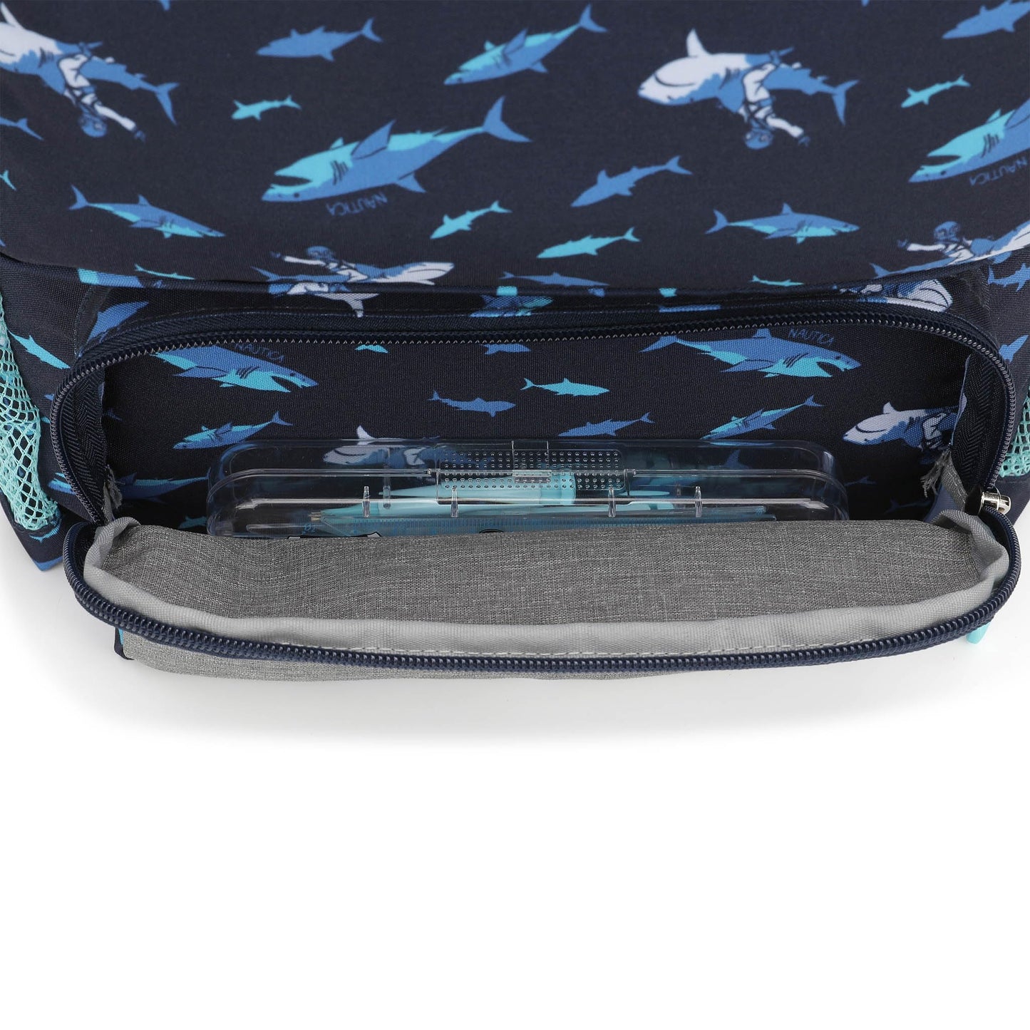 Nautica Backpack for Kids | Kindergarten, Elementary Children Backpack | 16" Tall | Shark Riders